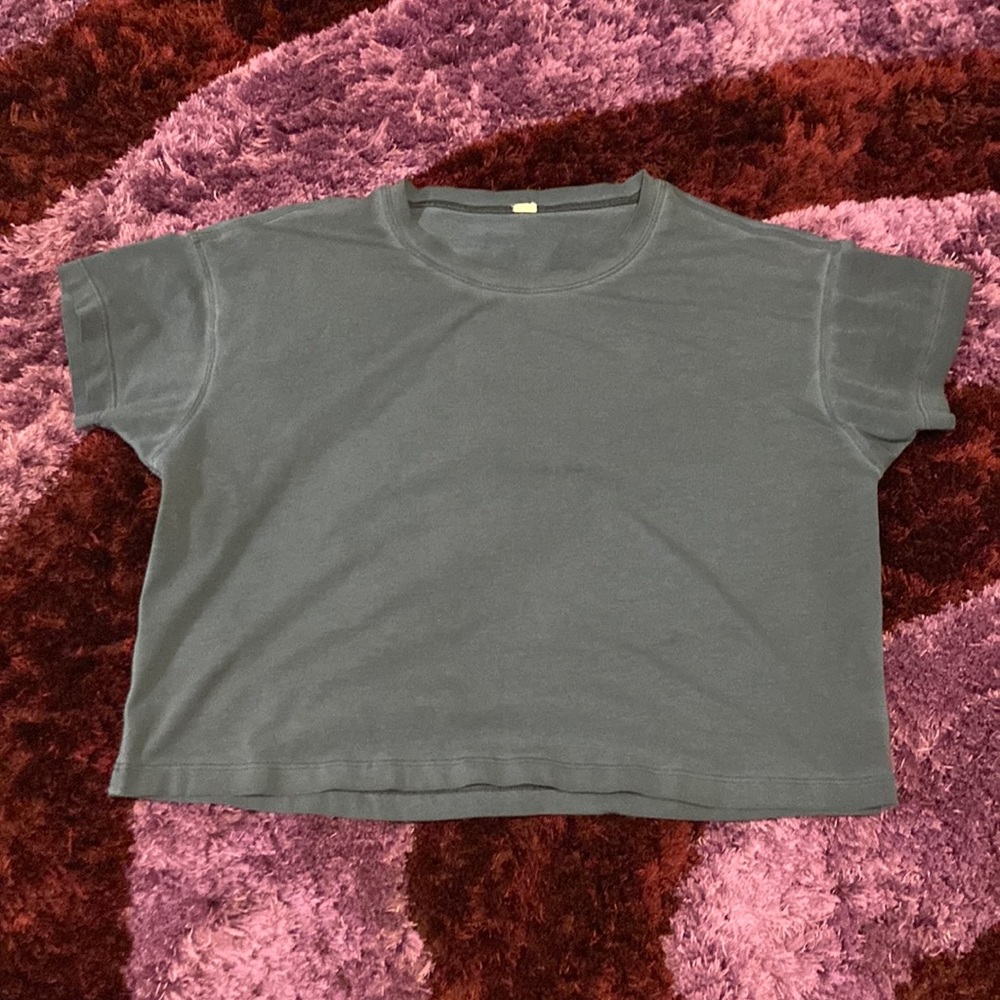 Lululemon Cates Tee Sublimado Pigment Dye True Navy 2